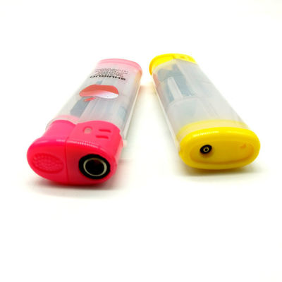 Torch Dy-F005 Model Plastic Windproof Butane Gas Lighter for Cigarette and Candle