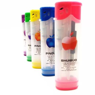 DY-F005 Torch Multi Colored Refillable Windproof Plastic Lighter for Model NO. DY-F005