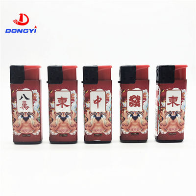 Custom Logo Refillable Plastic Cigarette Lighter Gas Lighters Encendedores Convenient