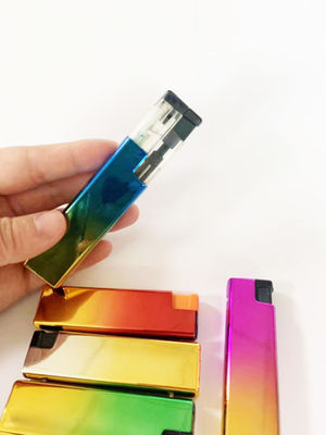 Plastic Windproof Refillable Electric Gas Lighter with Colorful Ironclad Rechargeable