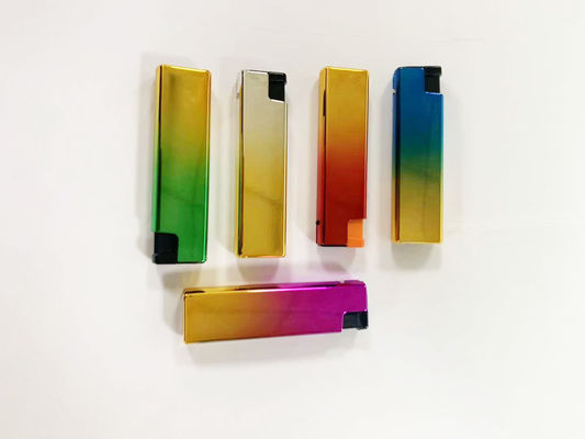 Plastic Windproof Refillable Electric Gas Lighter with Colorful Ironclad Rechargeable