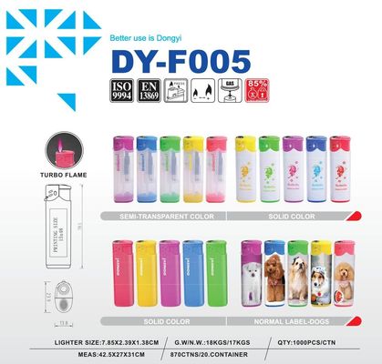 Hunan Dongyi's Classic Gas Lighter Torch Dy-F005 for Windproof Applications