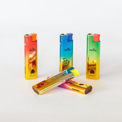 Fashionable Design Dy-F018 Windproof Plastic Gas Lighter with Customization Option