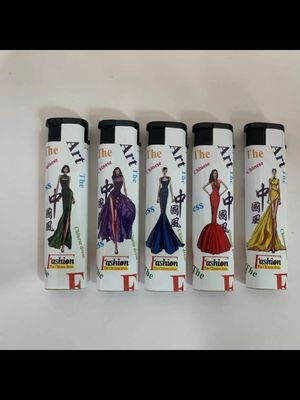 Customized Request Production Lines Dy-F028 Windproof Gas Lighters Customization