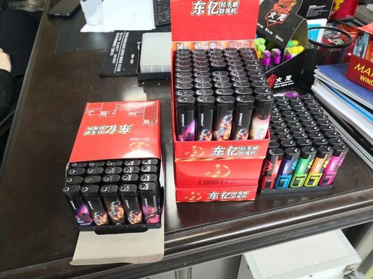Customized Request Production Lines Dy-F028 Windproof Gas Lighters Customization