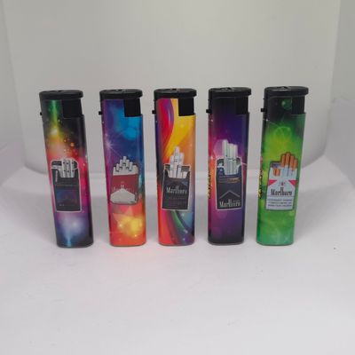 Customized Request Windproof Stylish Jet Blue Flame Novelty Gas Lighters in Dongyi