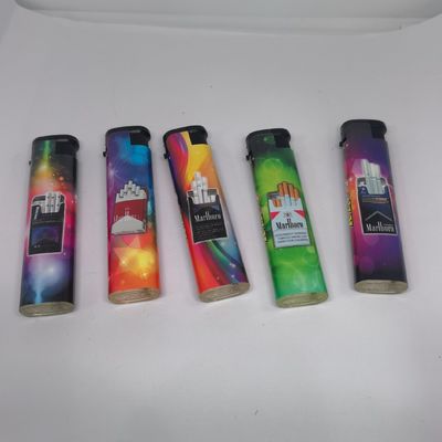 Customized Request Windproof Stylish Jet Blue Flame Novelty Gas Lighters in Dongyi