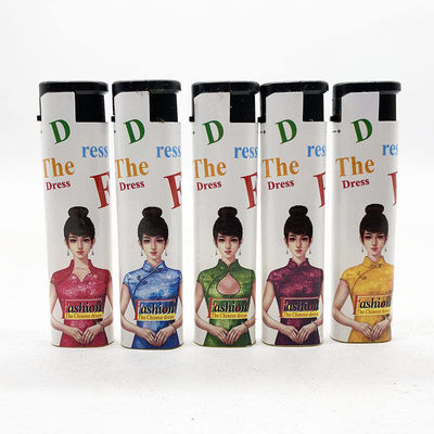 Portable Plastic Lighter Five Colors Disposable Refillable Windproof Lighter Encendedor