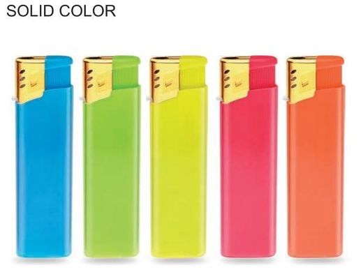 Europe Standard Refillable Disposable Metal Gold Electronic Gas Lighter for Cigarette