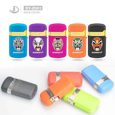 Plastic Material Newest Style Flip Turbo Flame Piezo Windproof Refillable Gas Lighter
