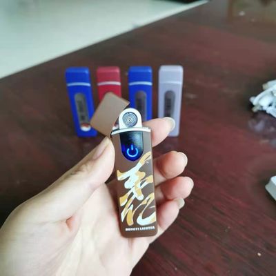Custom Design USB Torch Lighter with Design and 8.2*2.3*0.95 cm
