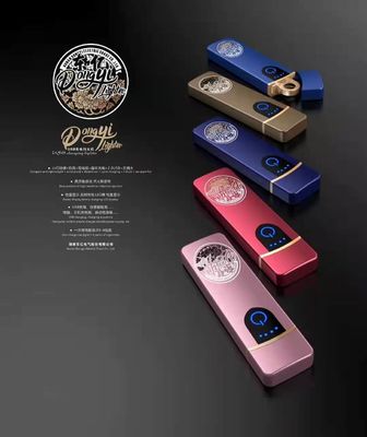 Custom Design USB Torch Lighter with Design and 8.2*2.3*0.95 cm