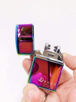 Metal USB Double Arc Charging Waterproof Electronic Cigarette Lighter in Five Colors