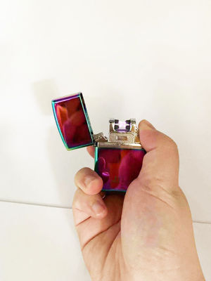 Metal USB Double Arc Charging Waterproof Electronic Cigarette Lighter in Five Colors