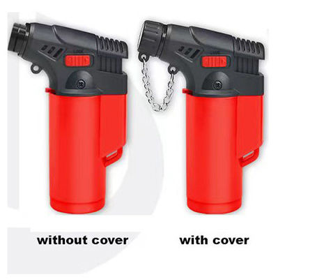 Flint Function Adjustable Windproof Butane Gas Micro Jet Torch Cigar Lighter for Safe
