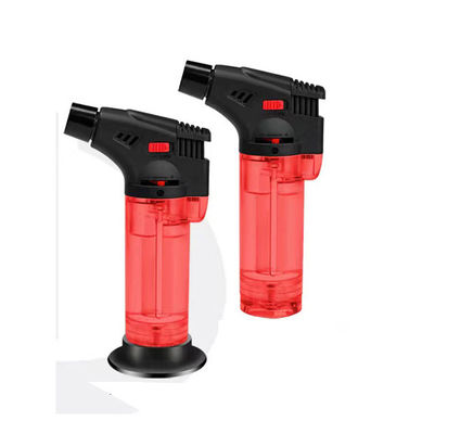 Flint Function Adjustable Windproof Butane Gas Micro Jet Torch Cigar Lighter for Safe
